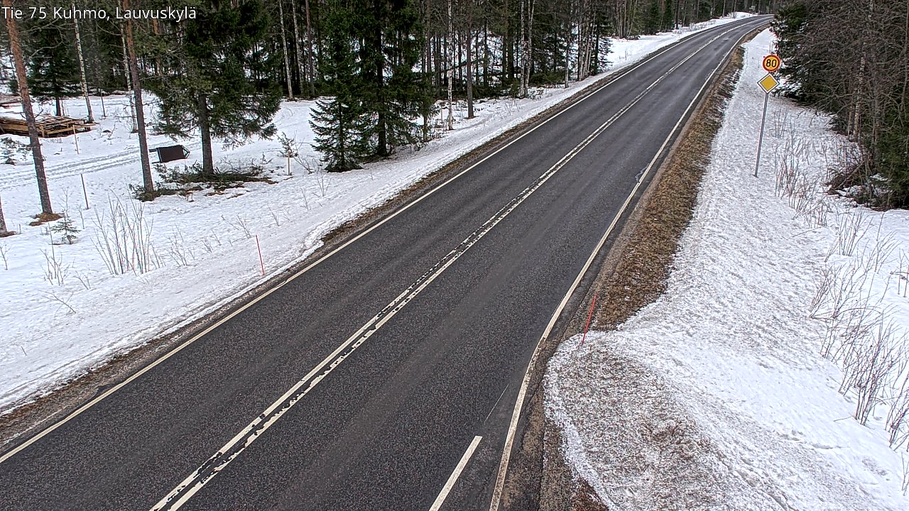 Kelikamerat Kuva Tie 75 Kuhmo, Lauvuskylä, Kuhmo, Kainuu