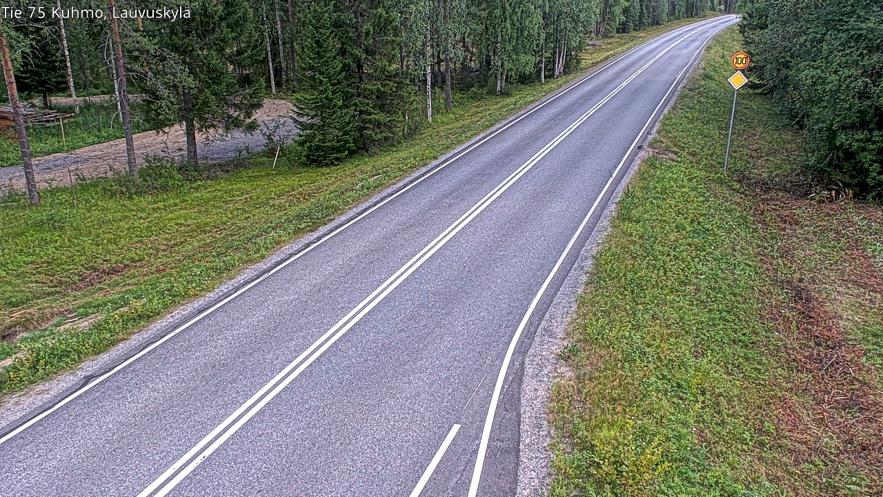Kelikamerat Kuva Tie 75 Kuhmo, Lauvuskylä, Kuhmo, Kainuu