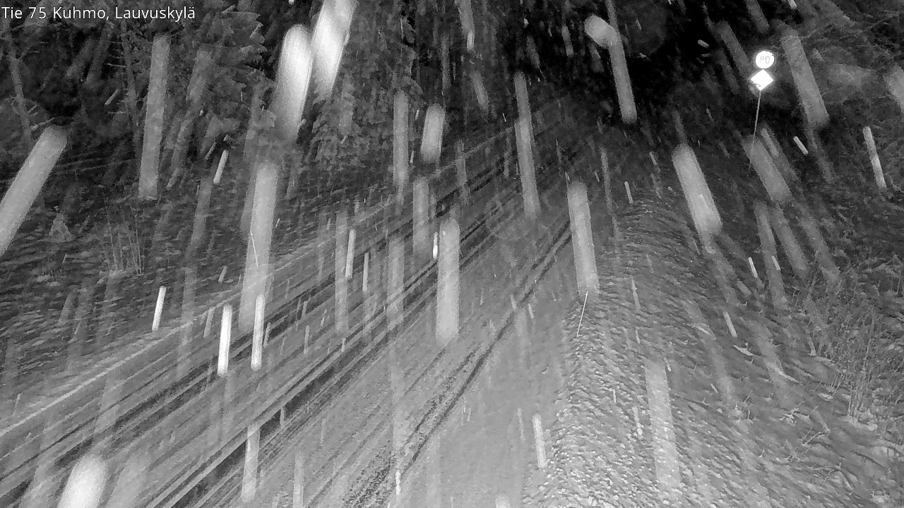 Weather Camera Image Väg 75 Kuhmo, Lauvuskylä, Kuhmo, Kainuu