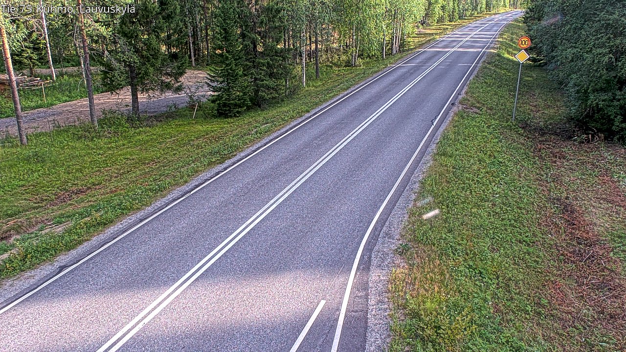 Kelikamerat Kuva Tie 75 Kuhmo, Lauvuskylä, Kuhmo, Kainuu