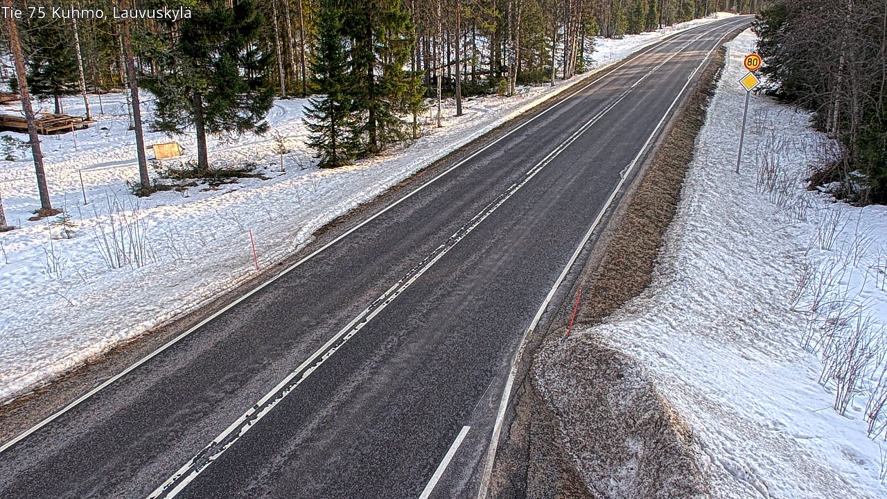 Kelikamerat Kuva Tie 75 Kuhmo, Lauvuskylä, Kuhmo, Kainuu