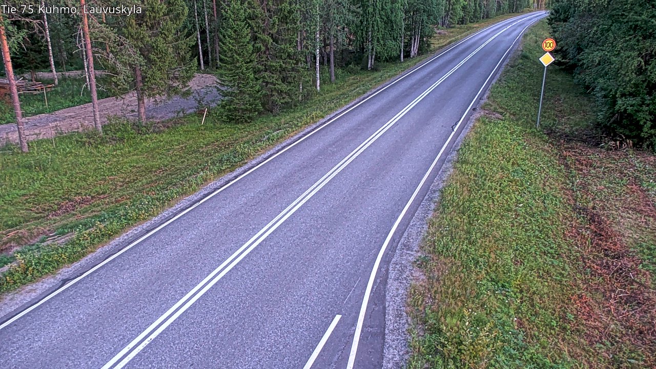 Kelikamerat Kuva Tie 75 Kuhmo, Lauvuskylä, Kuhmo, Kainuu
