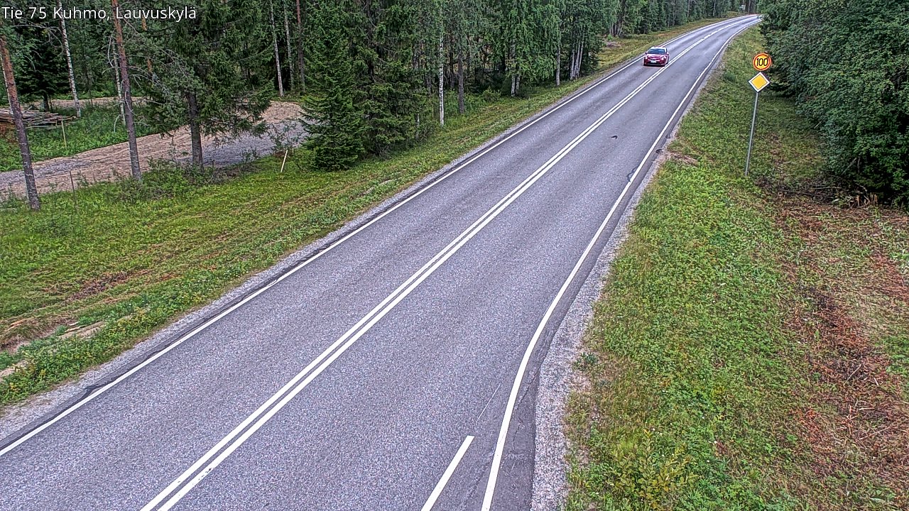 Kelikamerat Kuva Tie 75 Kuhmo, Lauvuskylä, Kuhmo, Kainuu