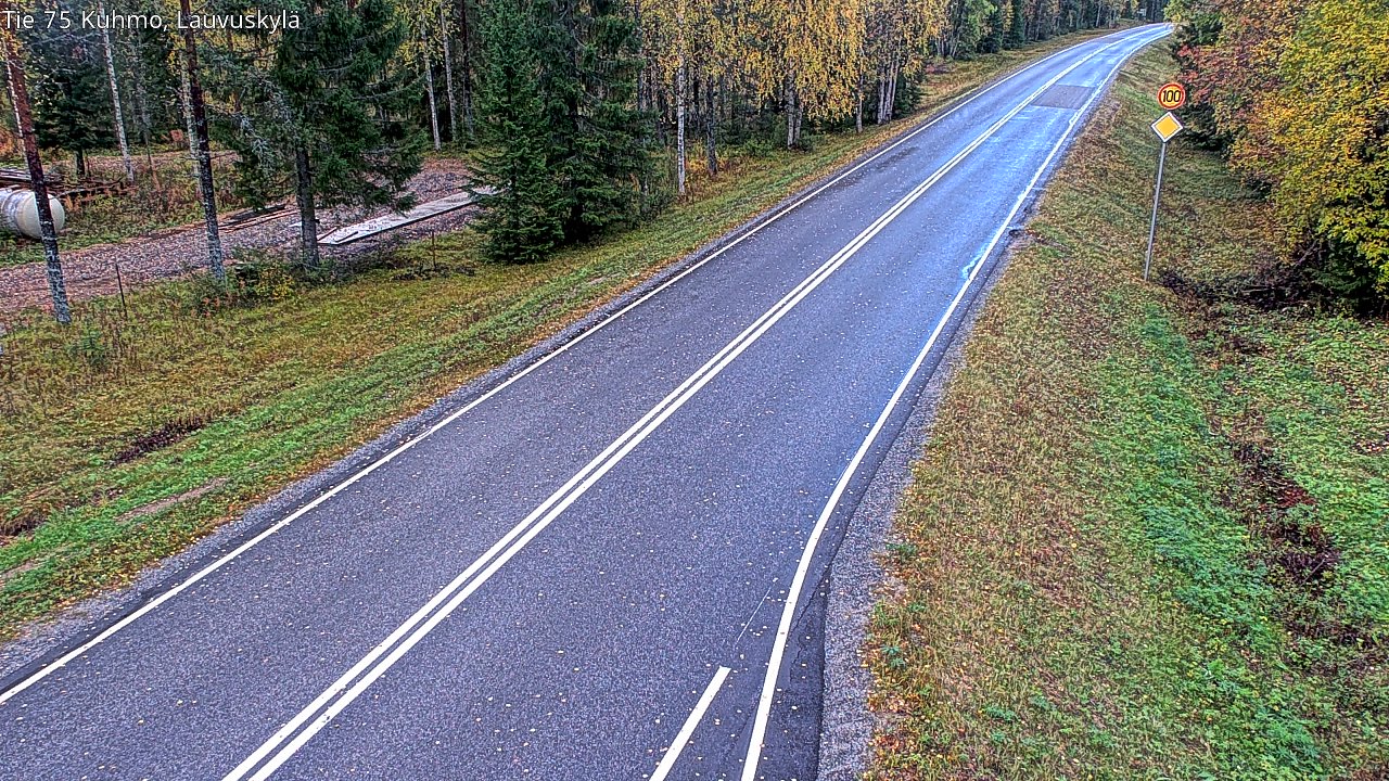 Weather Camera Image Road 75 Kuhmo, Lauvuskylä, Kuhmo, Kainuu
