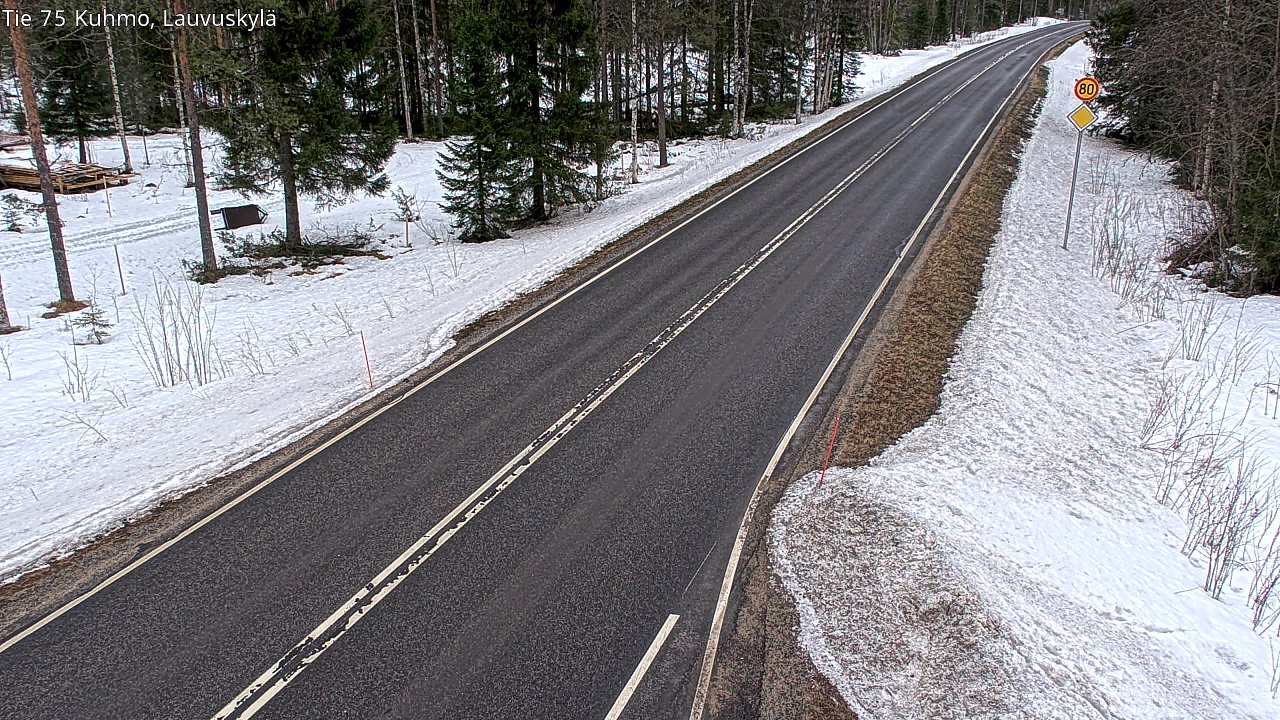 Kelikamerat Kuva Tie 75 Kuhmo, Lauvuskylä, Kuhmo, Kainuu