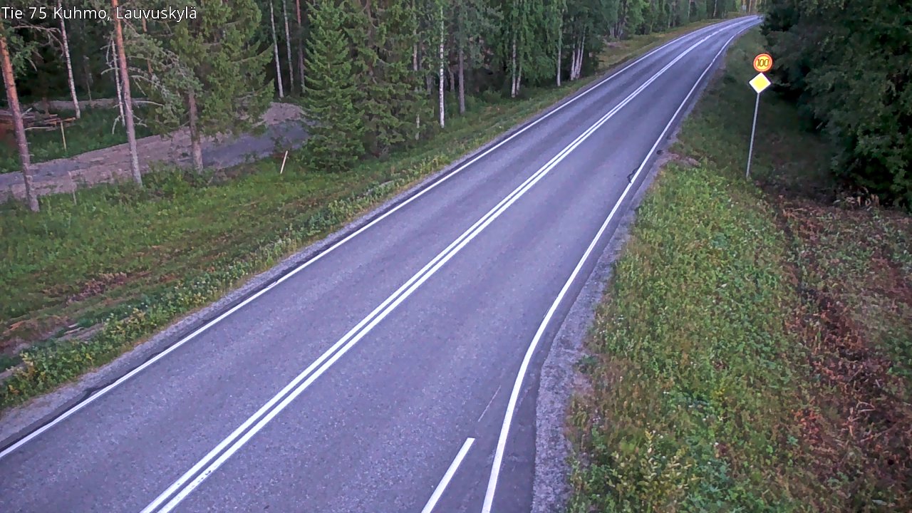 Kelikamerat Kuva Tie 75 Kuhmo, Lauvuskylä, Kuhmo, Kainuu