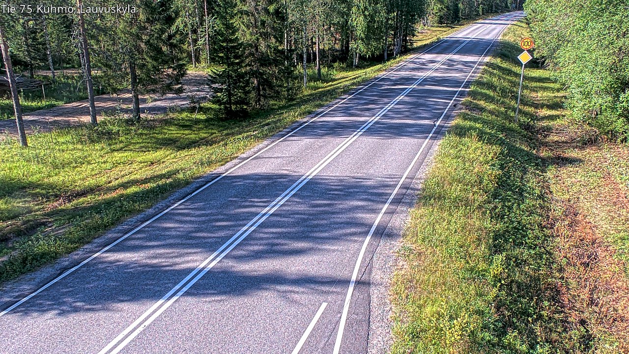 Kelikamerat Kuva Tie 75 Kuhmo, Lauvuskylä, Kuhmo, Kainuu