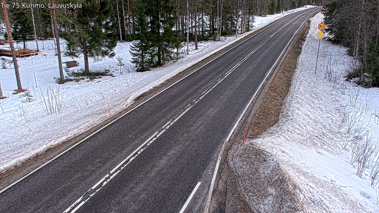 Kelikamerat Kuva Tie 75 Kuhmo, Lauvuskylä, Kuhmo, Kainuu