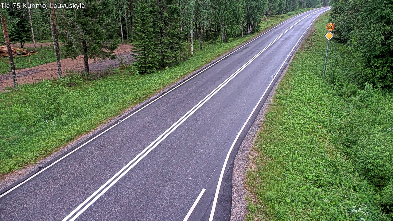 Kelikamerat Kuva Tie 75 Kuhmo, Lauvuskylä, Kuhmo, Kainuu