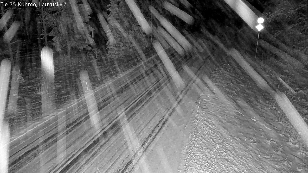 Weather Camera Image Väg 75 Kuhmo, Lauvuskylä, Kuhmo, Kainuu