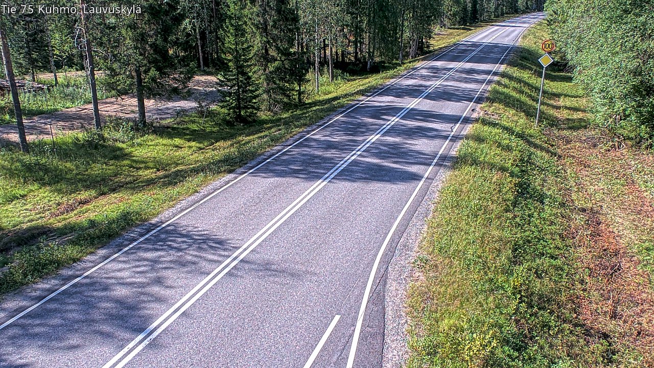 Kelikamerat Kuva Tie 75 Kuhmo, Lauvuskylä, Kuhmo, Kainuu