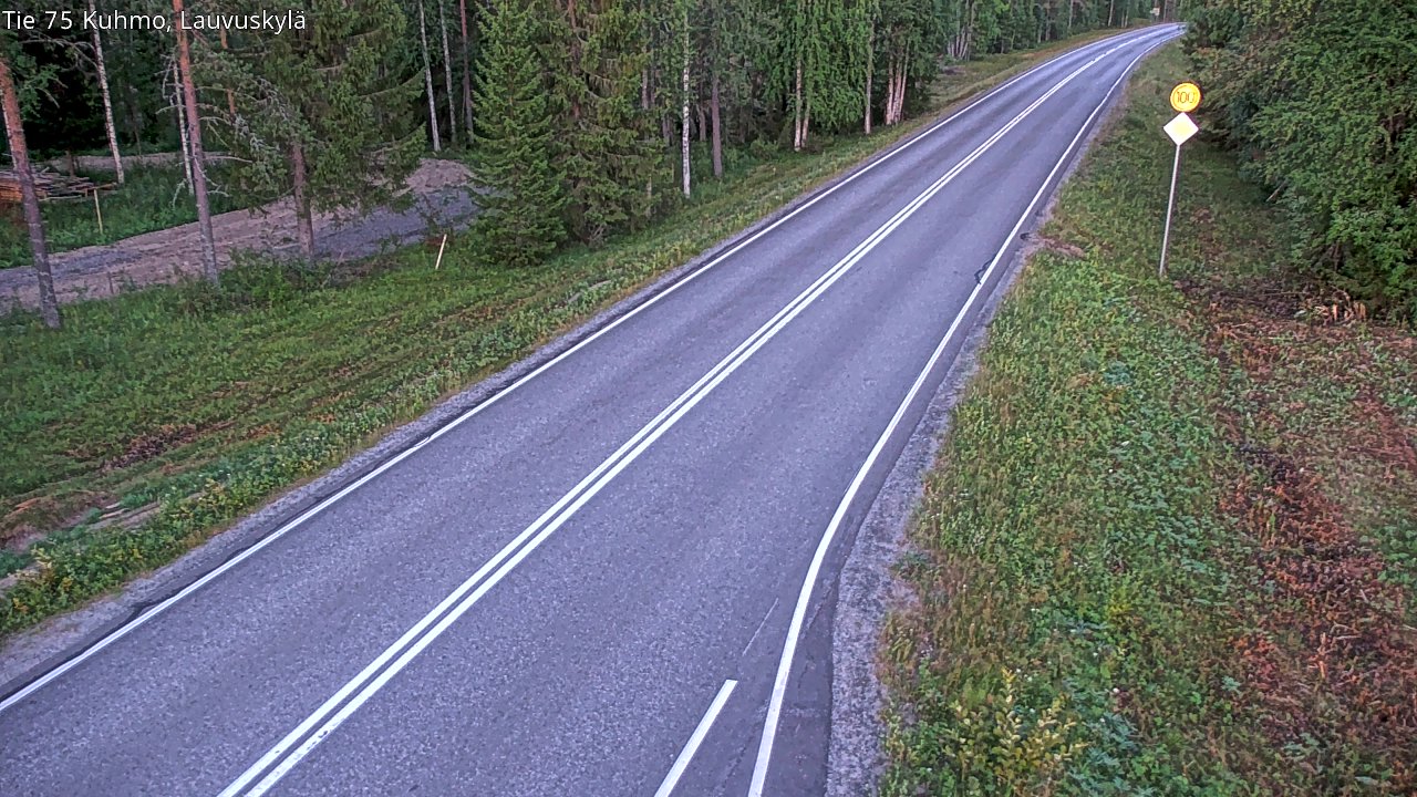 Kelikamerat Kuva Tie 75 Kuhmo, Lauvuskylä, Kuhmo, Kainuu