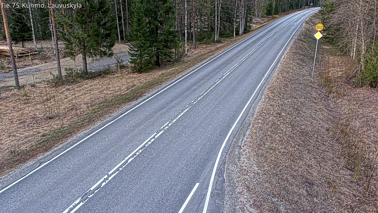 Weather Camera Image Road 75 Kuhmo, Lauvuskylä, Kuhmo, Kainuu