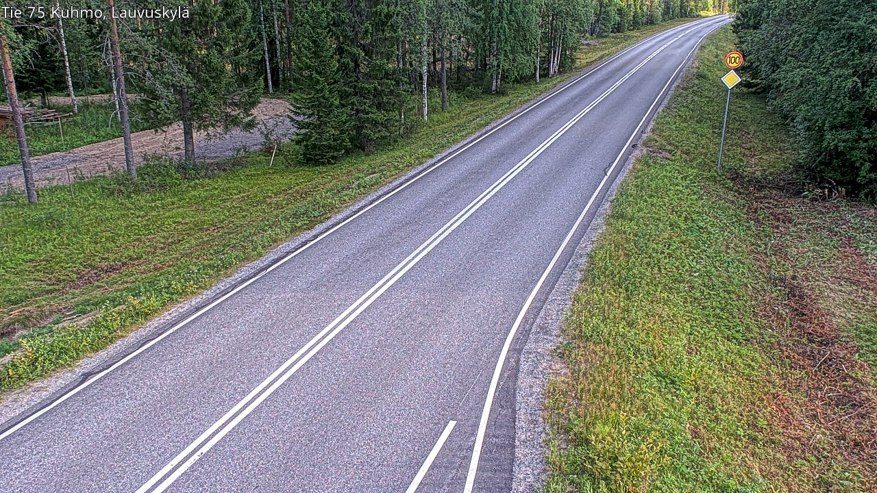 Kelikamerat Kuva Tie 75 Kuhmo, Lauvuskylä, Kuhmo, Kainuu