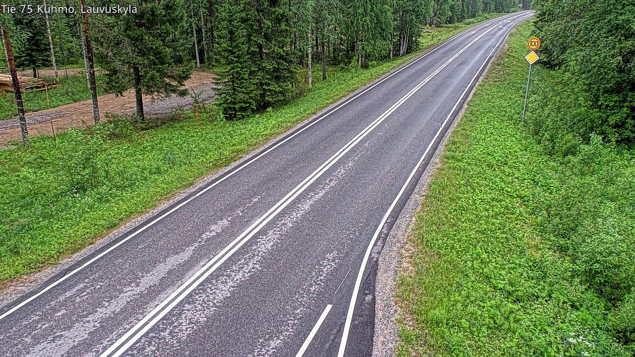 Kelikamerat Kuva Tie 75 Kuhmo, Lauvuskylä, Kuhmo, Kainuu
