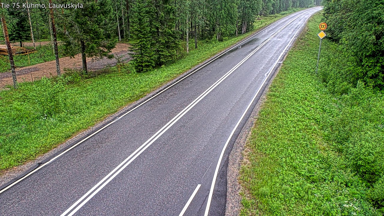 Kelikamerat Kuva Tie 75 Kuhmo, Lauvuskylä, Kuhmo, Kainuu