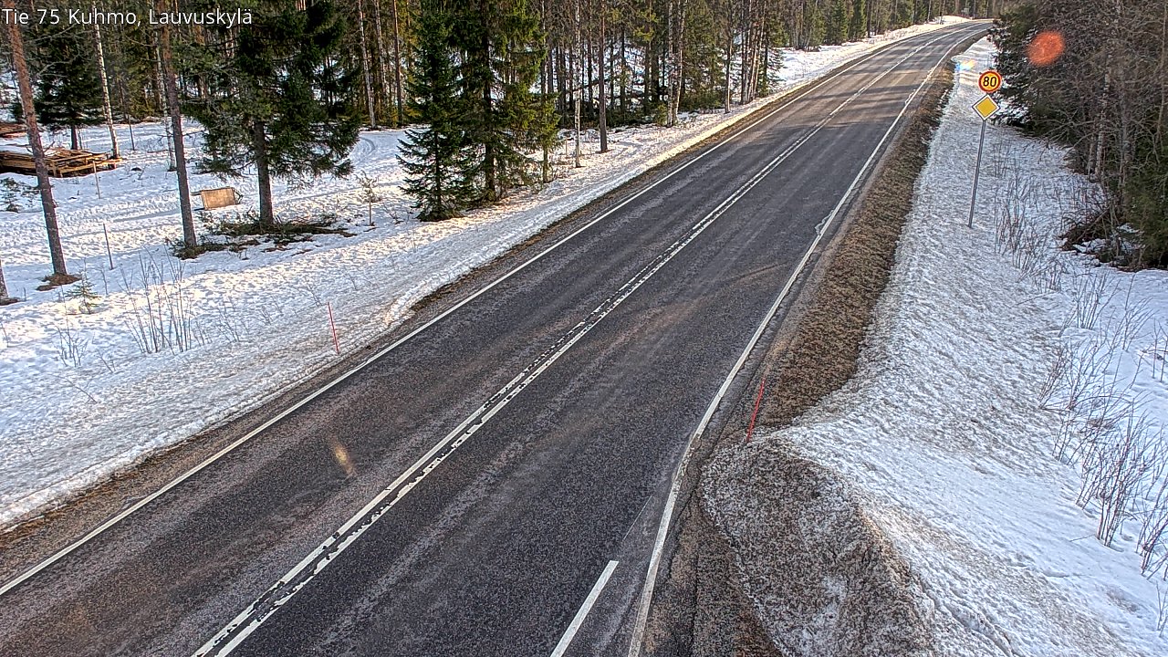 Kelikamerat Kuva Tie 75 Kuhmo, Lauvuskylä, Kuhmo, Kainuu