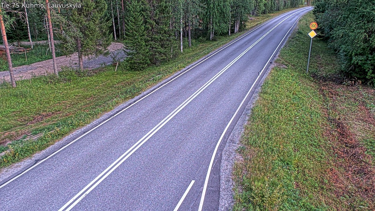 Kelikamerat Kuva Tie 75 Kuhmo, Lauvuskylä, Kuhmo, Kainuu