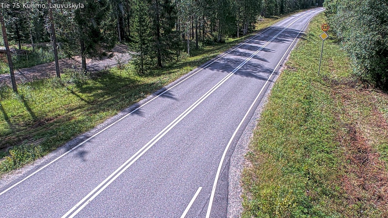 Kelikamerat Kuva Tie 75 Kuhmo, Lauvuskylä, Kuhmo, Kainuu