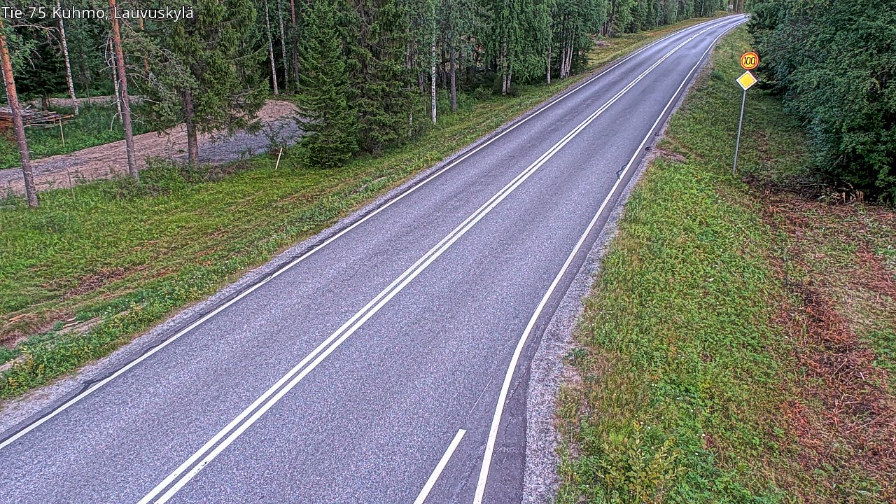 Kelikamerat Kuva Tie 75 Kuhmo, Lauvuskylä, Kuhmo, Kainuu