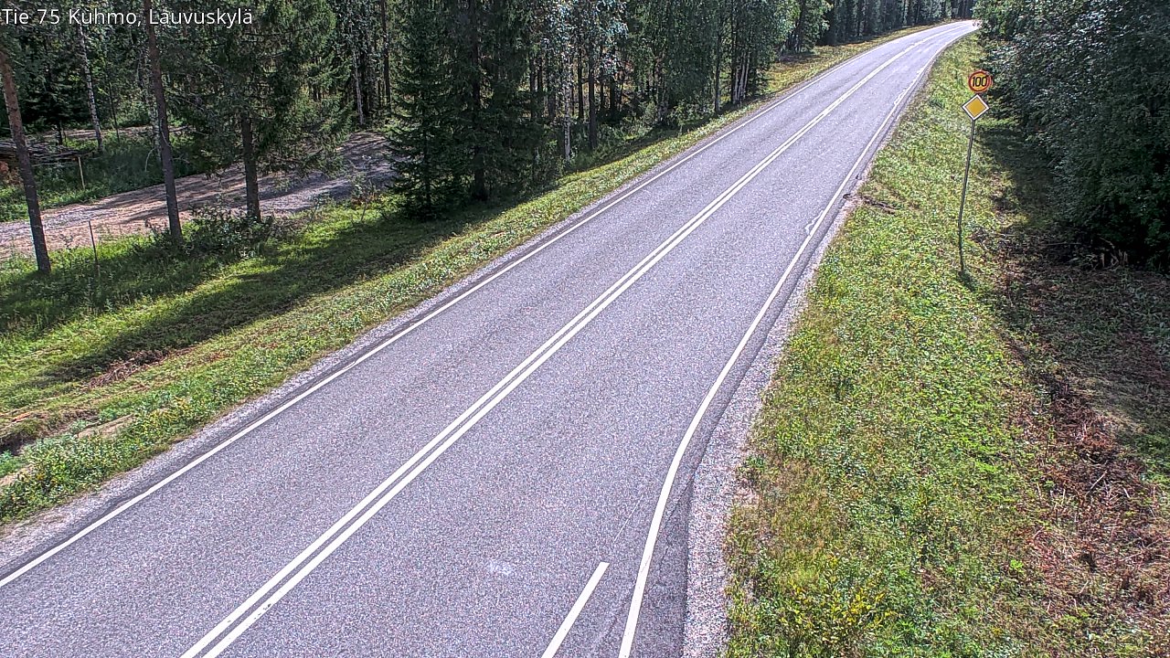 Kelikamerat Kuva Tie 75 Kuhmo, Lauvuskylä, Kuhmo, Kainuu