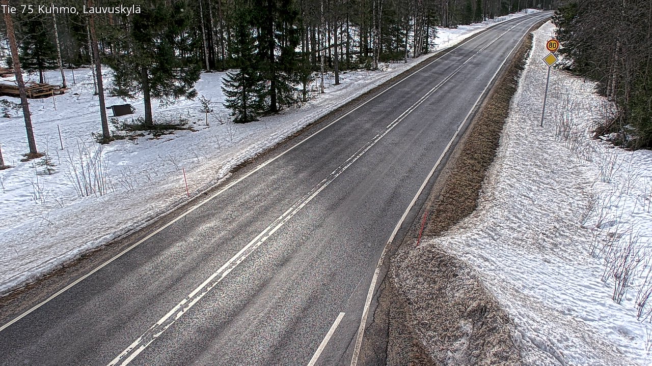 Kelikamerat Kuva Tie 75 Kuhmo, Lauvuskylä, Kuhmo, Kainuu