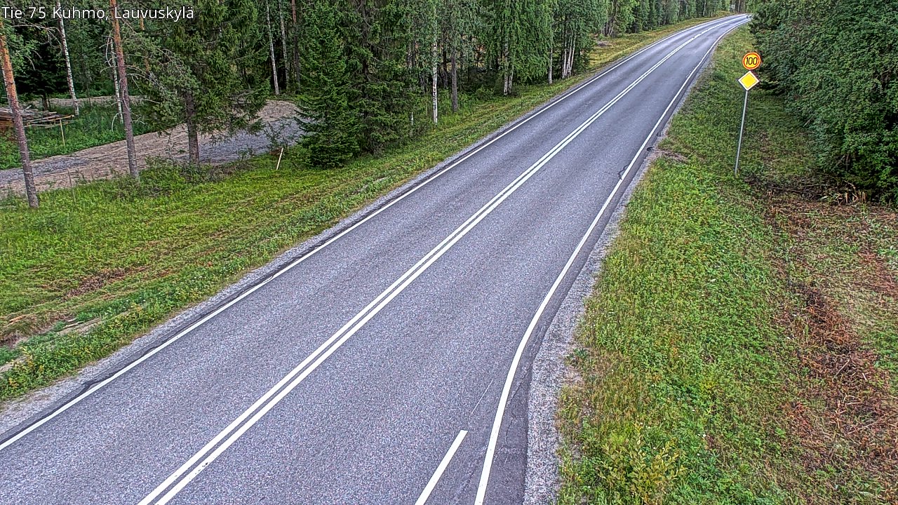 Kelikamerat Kuva Tie 75 Kuhmo, Lauvuskylä, Kuhmo, Kainuu