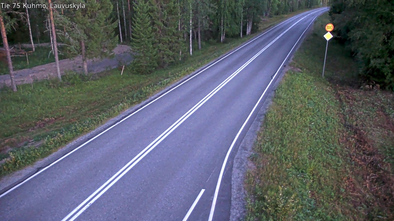 Kelikamerat Kuva Tie 75 Kuhmo, Lauvuskylä, Kuhmo, Kainuu
