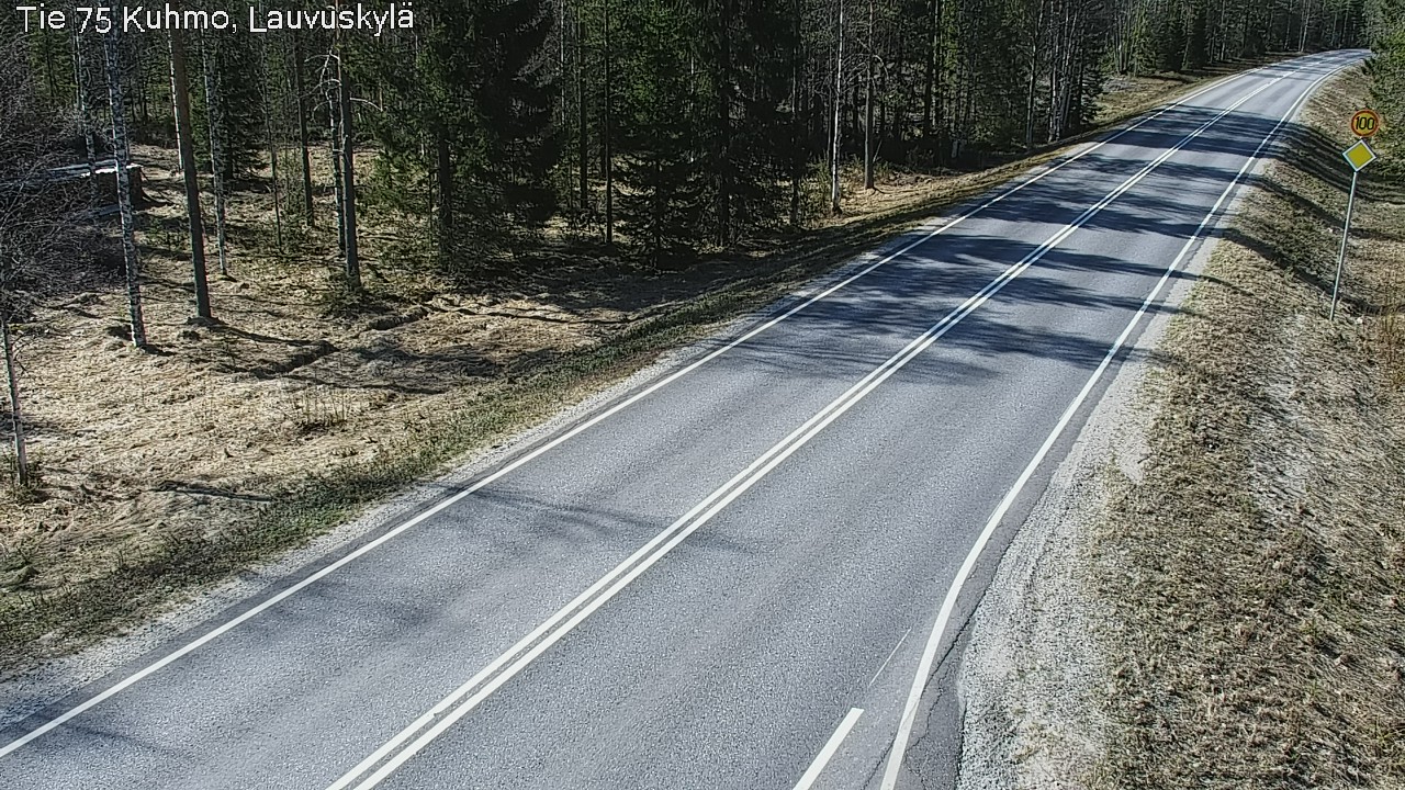 Kelikamerat Kuva Tie 75 Kuhmo, Lauvuskylä, Kuhmo, Kainuu