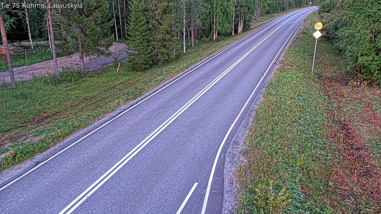Kelikamerat Kuva Tie 75 Kuhmo, Lauvuskylä, Kuhmo, Kainuu