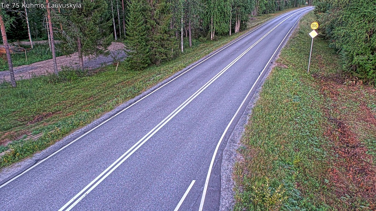 Kelikamerat Kuva Tie 75 Kuhmo, Lauvuskylä, Kuhmo, Kainuu