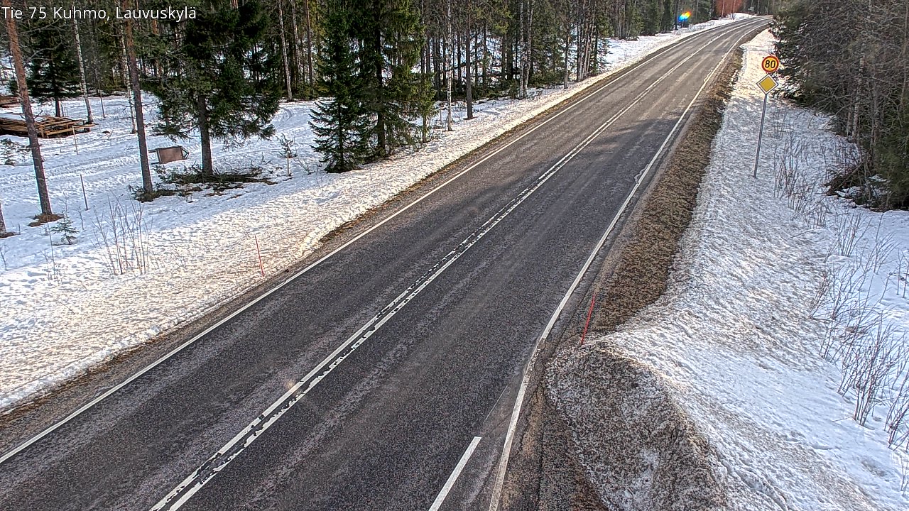 Kelikamerat Kuva Tie 75 Kuhmo, Lauvuskylä, Kuhmo, Kainuu