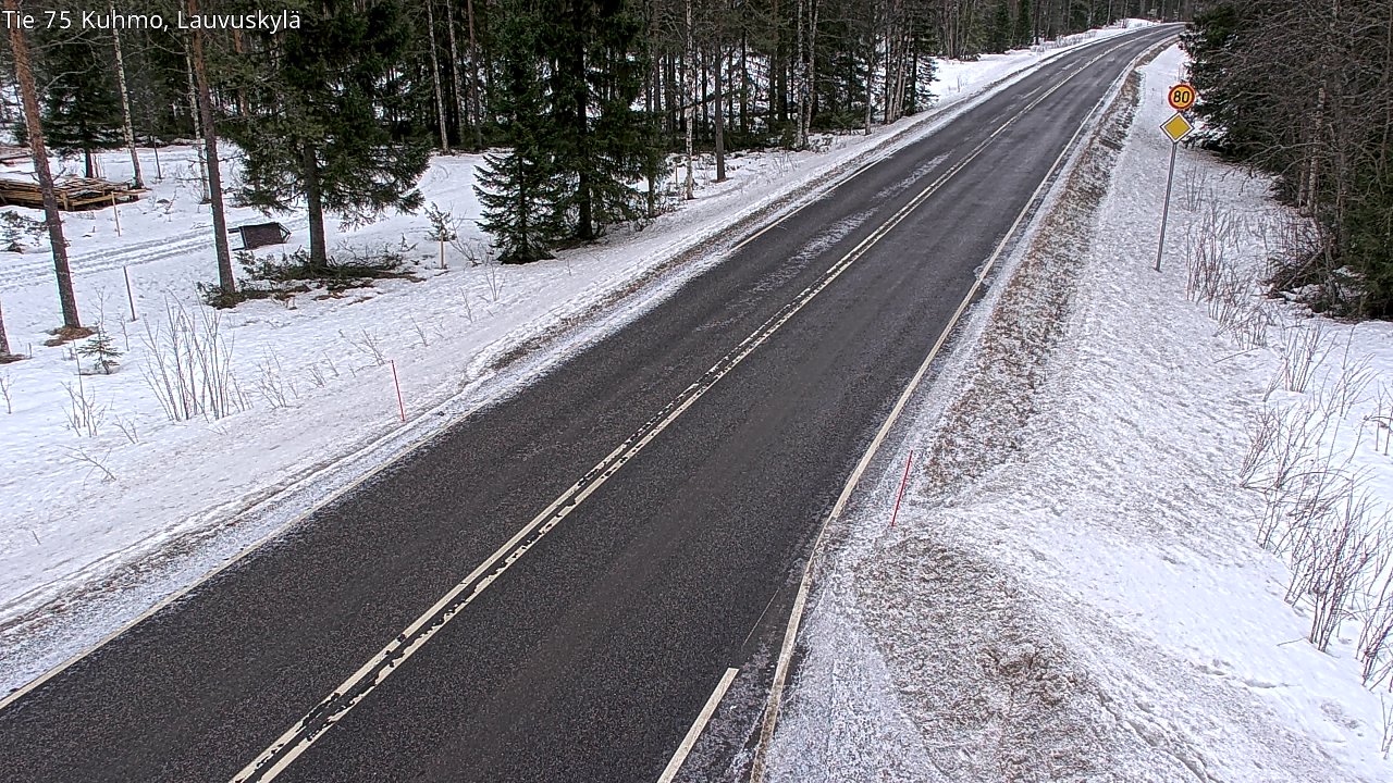 Kelikamerat Kuva Tie 75 Kuhmo, Lauvuskylä, Kuhmo, Kainuu
