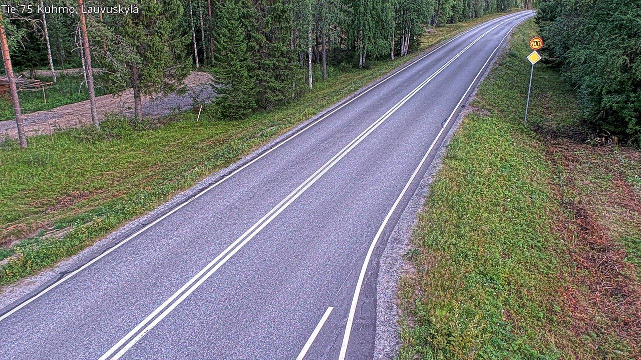 Kelikamerat Kuva Tie 75 Kuhmo, Lauvuskylä, Kuhmo, Kainuu