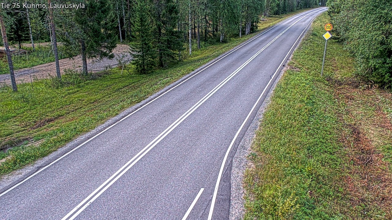 Kelikamerat Kuva Tie 75 Kuhmo, Lauvuskylä, Kuhmo, Kainuu