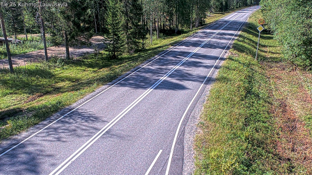 Kelikamerat Kuva Tie 75 Kuhmo, Lauvuskylä, Kuhmo, Kainuu