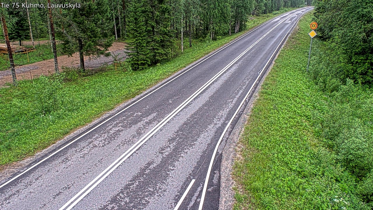 Kelikamerat Kuva Tie 75 Kuhmo, Lauvuskylä, Kuhmo, Kainuu
