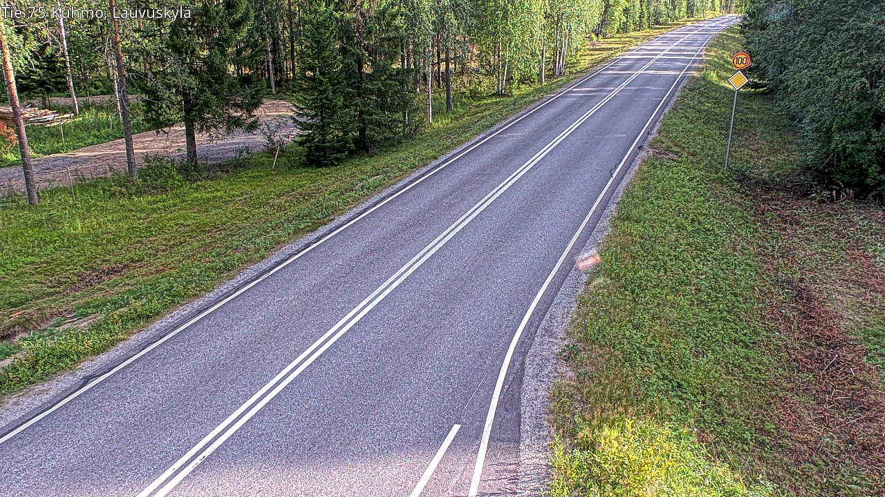 Kelikamerat Kuva Tie 75 Kuhmo, Lauvuskylä, Kuhmo, Kainuu