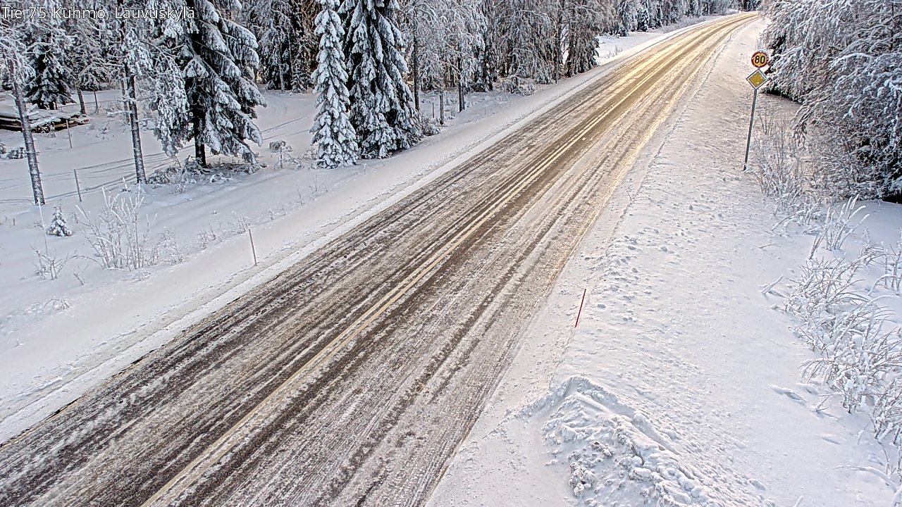 Kelikamerat Kuva Tie 75 Kuhmo, Lauvuskylä, Kuhmo, Kainuu