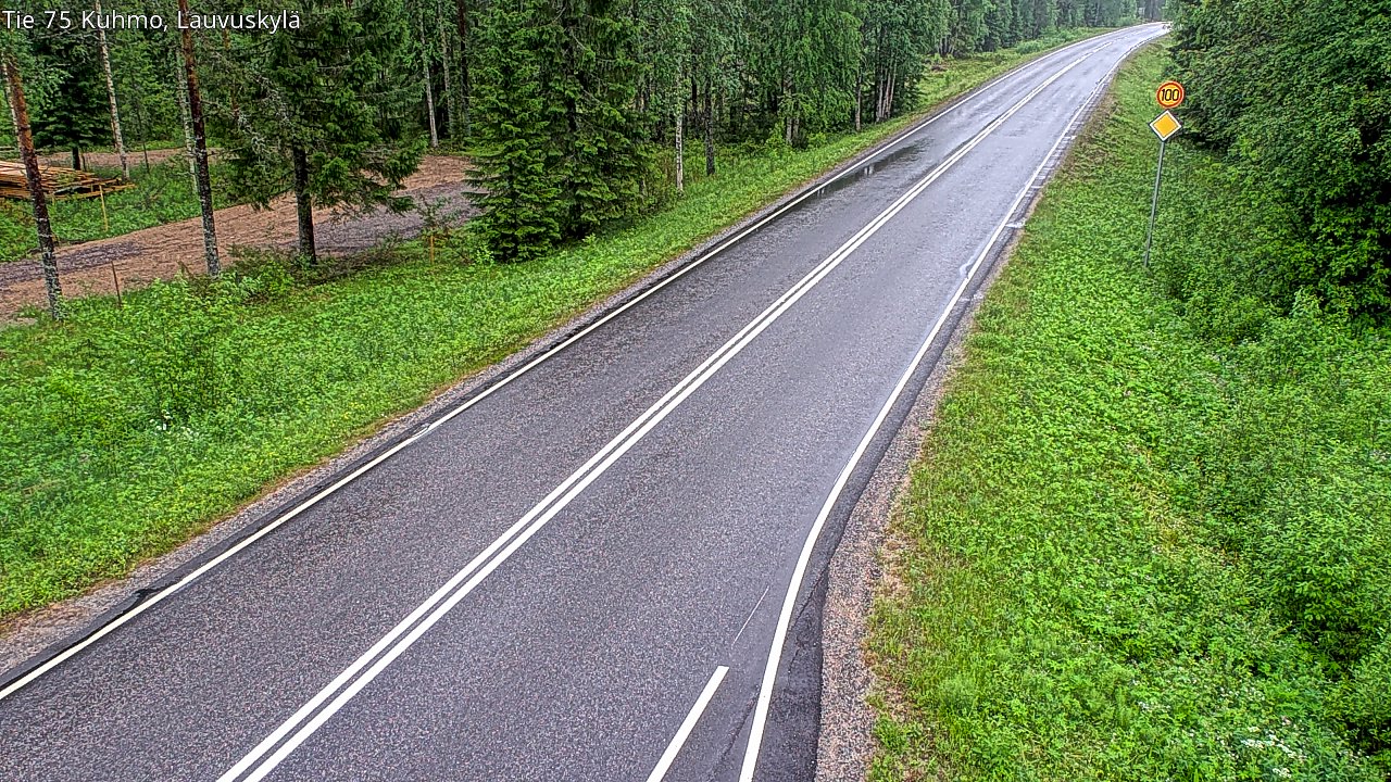 Kelikamerat Kuva Tie 75 Kuhmo, Lauvuskylä, Kuhmo, Kainuu