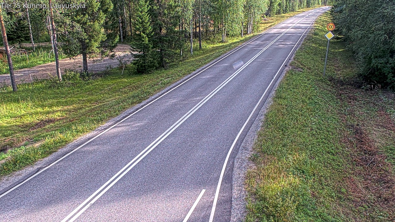 Kelikamerat Kuva Tie 75 Kuhmo, Lauvuskylä, Kuhmo, Kainuu