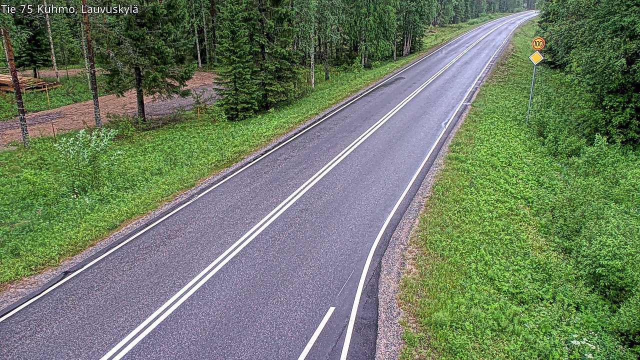 Kelikamerat Kuva Tie 75 Kuhmo, Lauvuskylä, Kuhmo, Kainuu