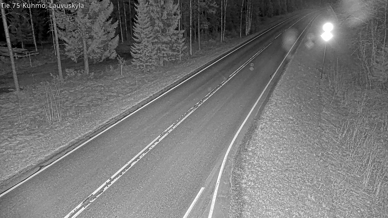 Weather Camera Image Road 75 Kuhmo, Lauvuskylä, Kuhmo, Kainuu