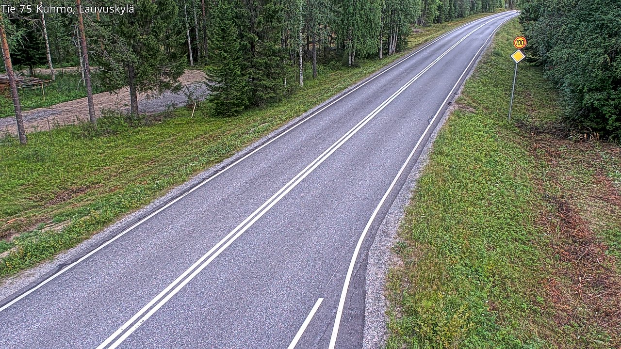 Kelikamerat Kuva Tie 75 Kuhmo, Lauvuskylä, Kuhmo, Kainuu