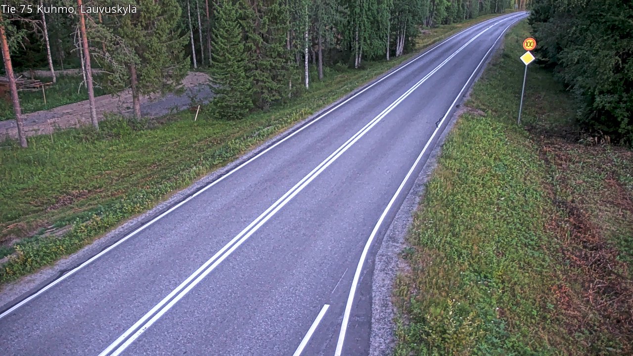 Kelikamerat Kuva Tie 75 Kuhmo, Lauvuskylä, Kuhmo, Kainuu