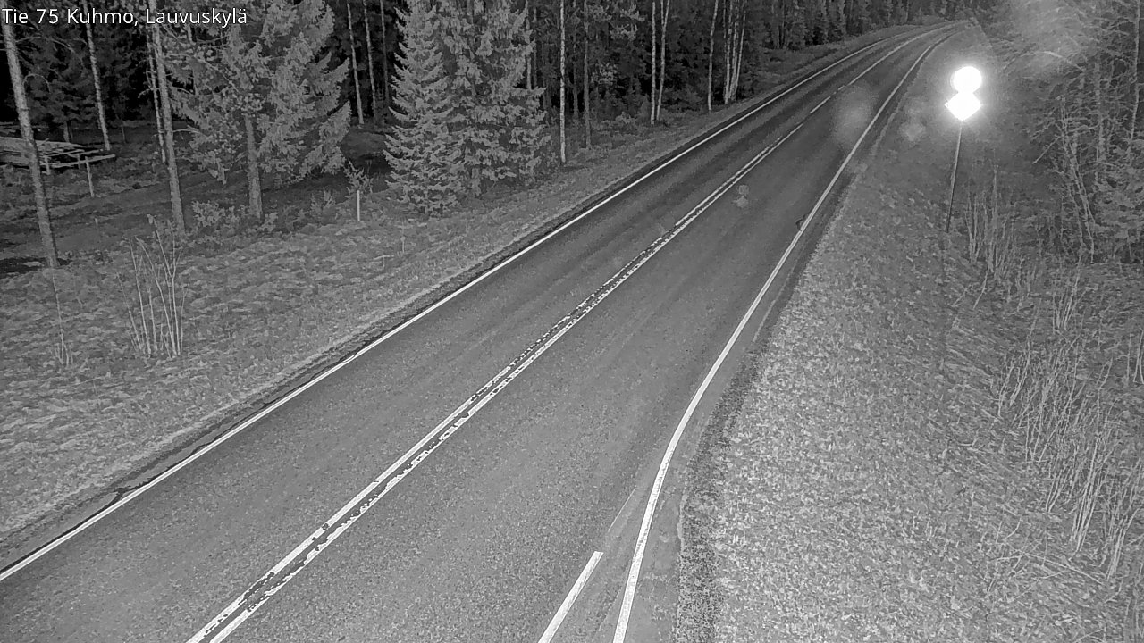 Weather Camera Image Road 75 Kuhmo, Lauvuskylä, Kuhmo, Kainuu
