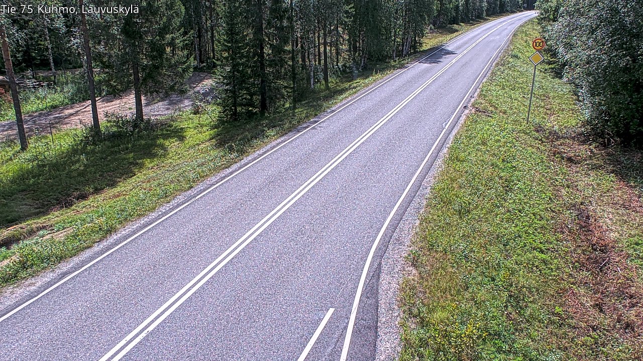 Kelikamerat Kuva Tie 75 Kuhmo, Lauvuskylä, Kuhmo, Kainuu