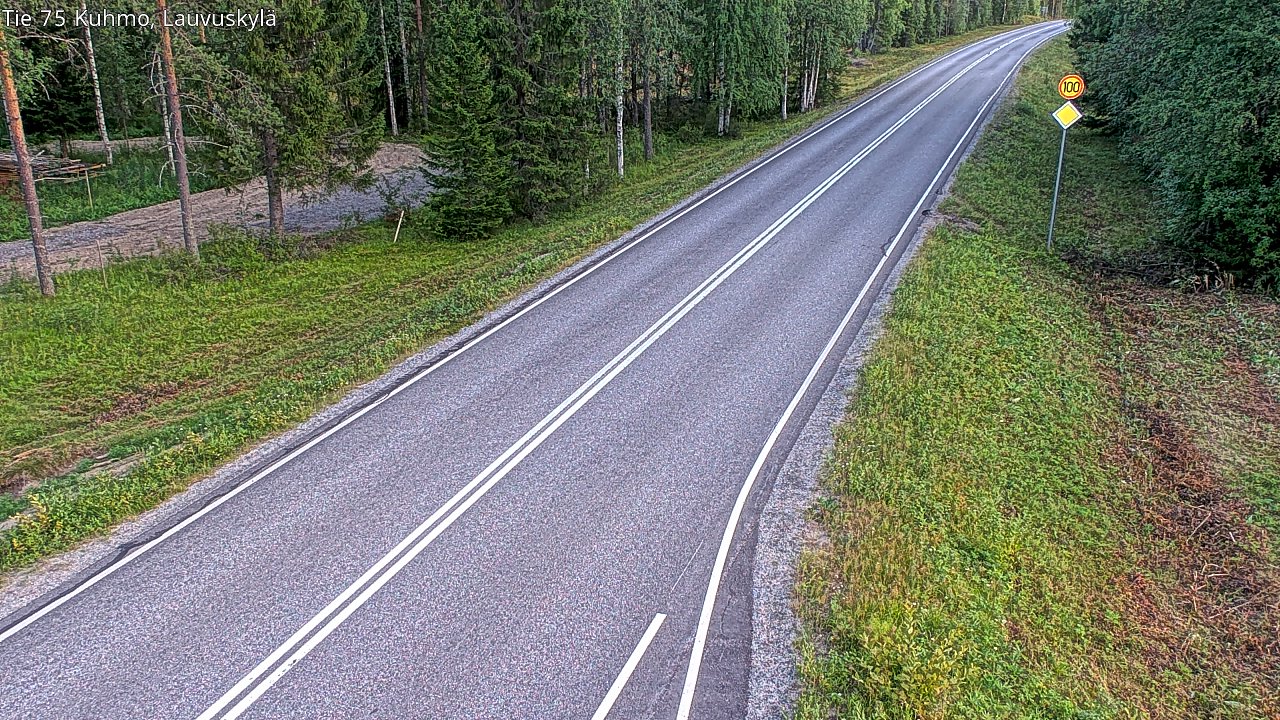 Kelikamerat Kuva Tie 75 Kuhmo, Lauvuskylä, Kuhmo, Kainuu