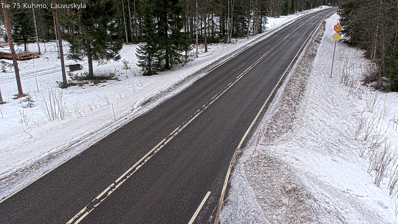 Kelikamerat Kuva Tie 75 Kuhmo, Lauvuskylä, Kuhmo, Kainuu