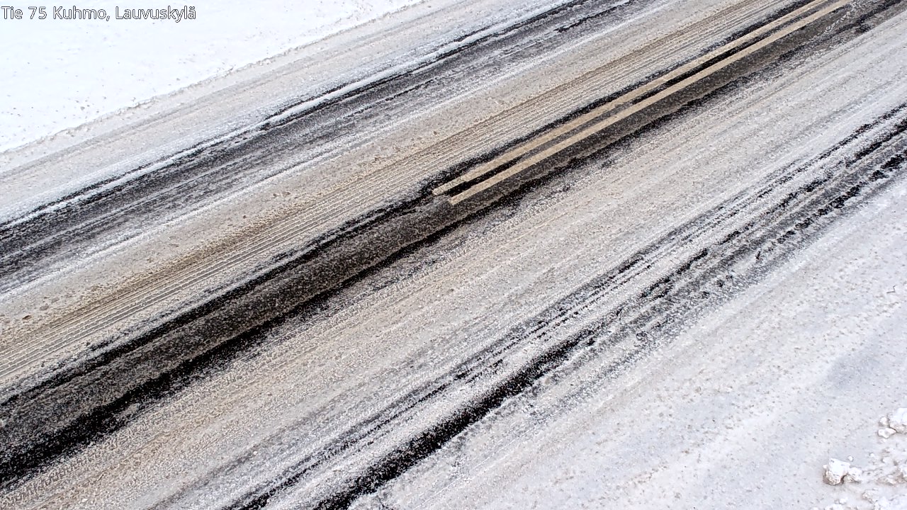 Weather Camera Image Väg 75 Kuhmo, Lauvuskylä, Kuhmo, Kainuu